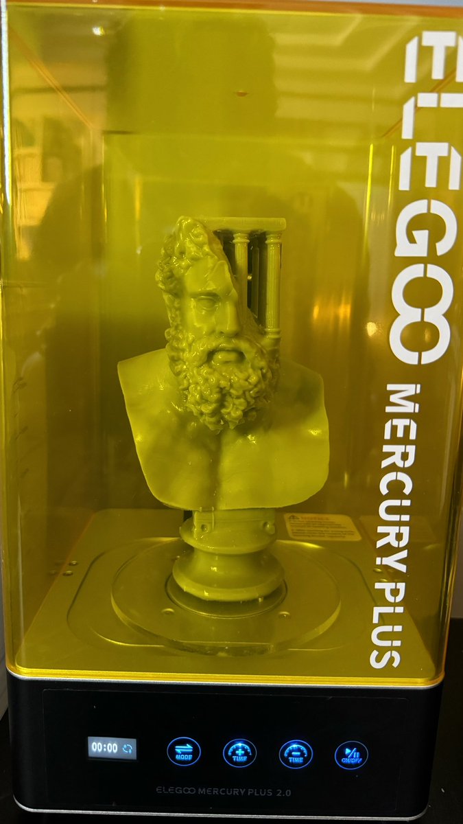 Detailed resin model surface